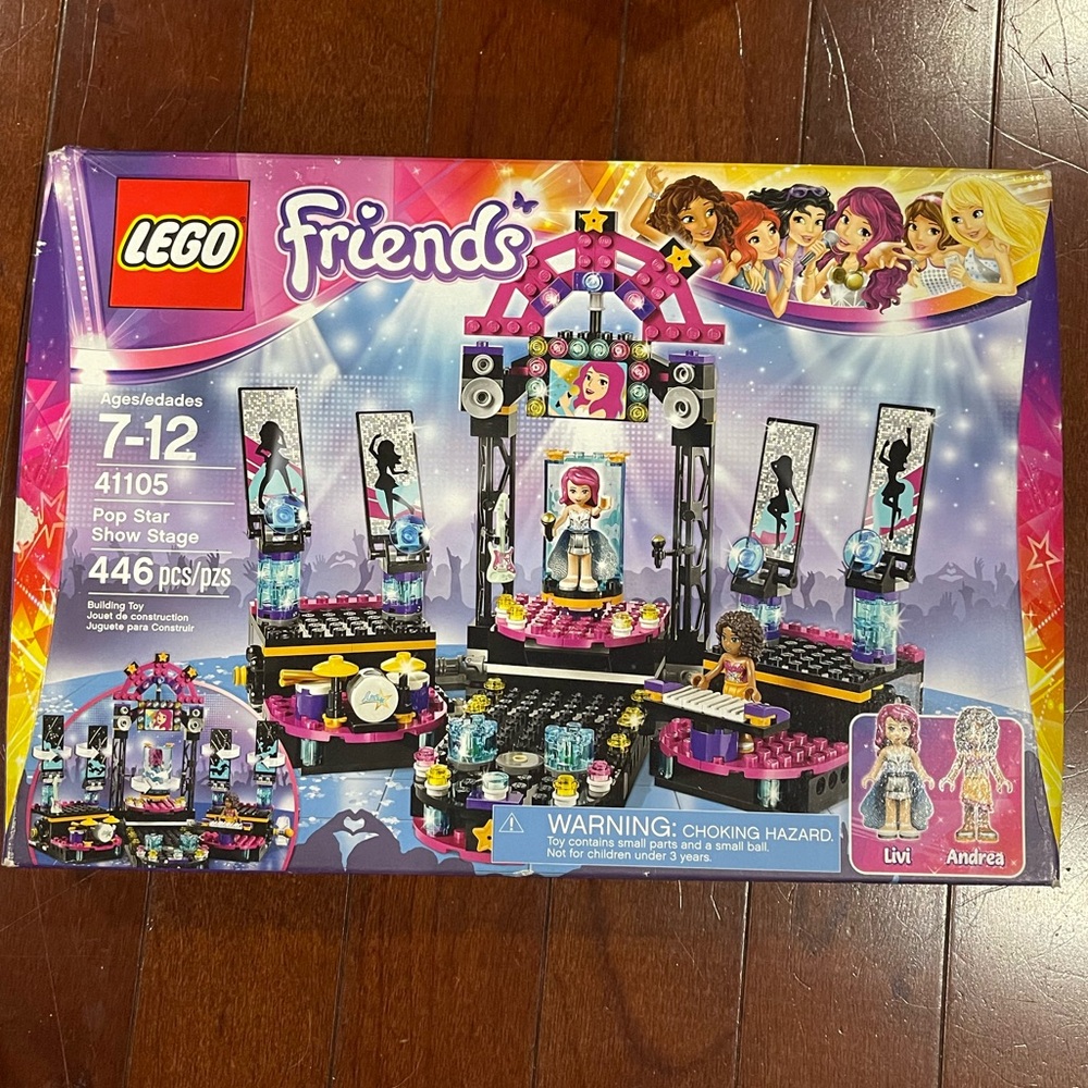 LEGO Friends Pop Star Show Stage RETIRED Set 41105 ages 7-12